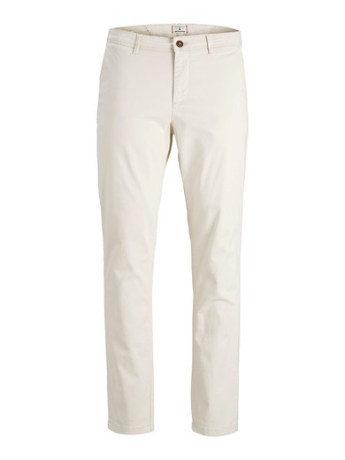 Pantalón algodón elástico con bolsillo francés Jack & Jones Silver Birch