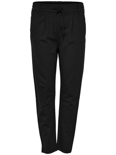 Wide trousers with elastic bands and drawstring Only Black