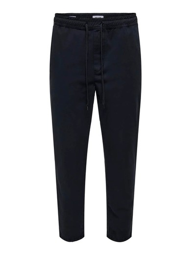 Pantalón con goma y cordón Only & Sons Dark Navy