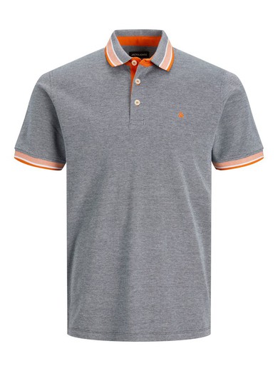 Polo m/c básico piqué Jack & Jones Navy Grit