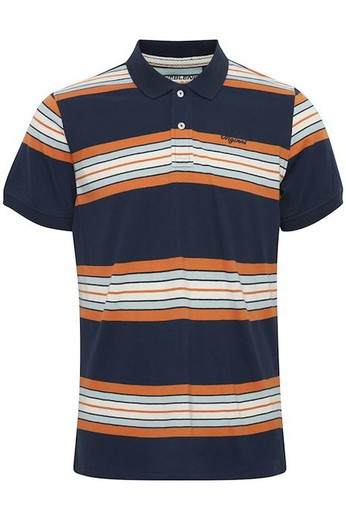 Polo m/c con rayas multicolor Blend Of America Blue