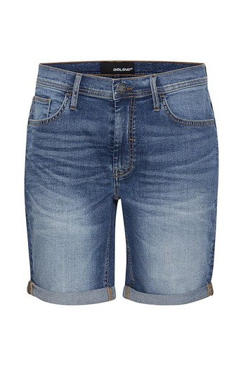 Shorts 5 bolsillos elástico de aspecto desgastado Blend Of America Denim Middle Blue