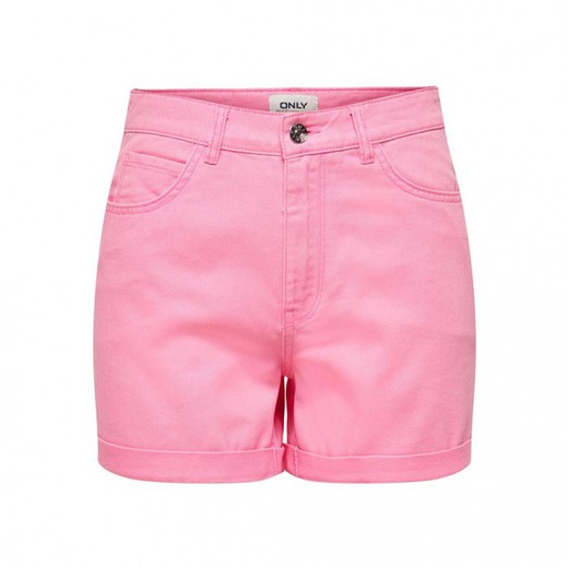 Shorts 5 bolsillos HW elástico Only Pink