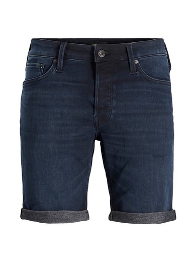 Shorts 5 bolsillos tejano elástico desgastado Jack & Jones Blue Denim