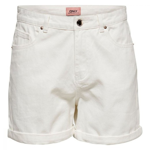 Shorts básico 5 bolsillos Only White