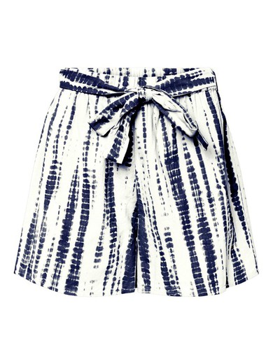 Shorts con cinturón tie-dye Vero Moda Navy