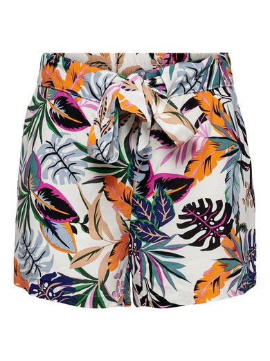 Shorts con estampado floral multicolor Jdy Cloud Dancer