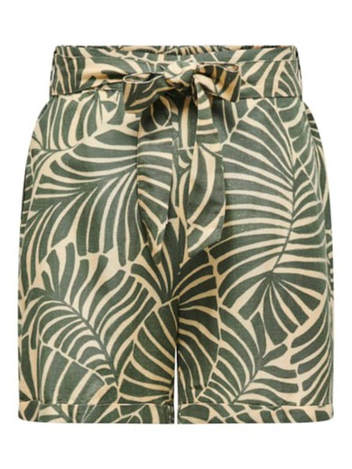 Shorts con estampado hojas tropicales Only Kalamata