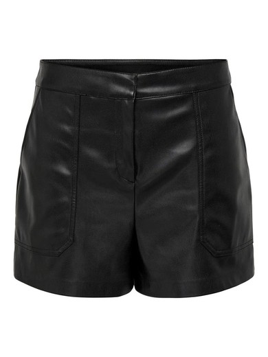 Shorts polipel con bolsillos Only Black