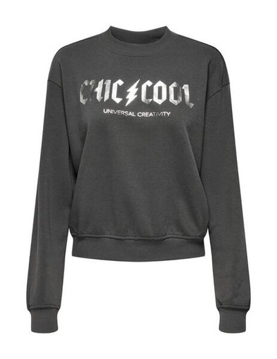 Sudadera de cuello redondo "Chic & cool" Only Magnet