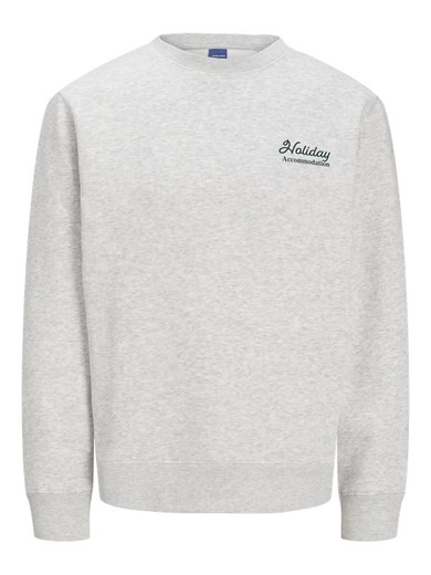 Sudadera de cuello redondo con backprint monocolor Jack & Jones Moonbean