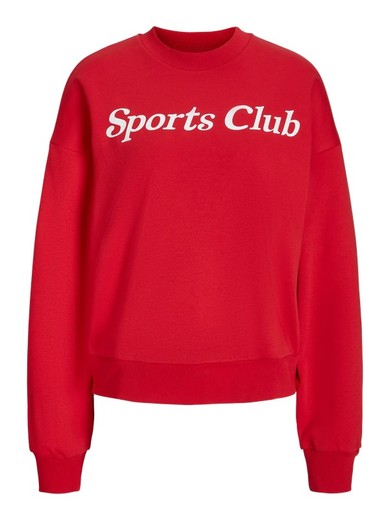 Sudadera de cuello redondo Sports club Jjxx High Risk Red