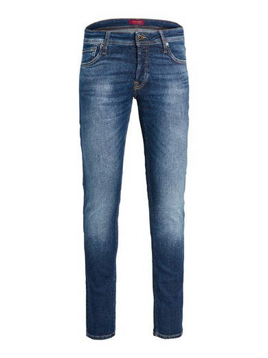 Tejano 5 bolsillos elástico azul oscuro Jack & Jones Blue Denim