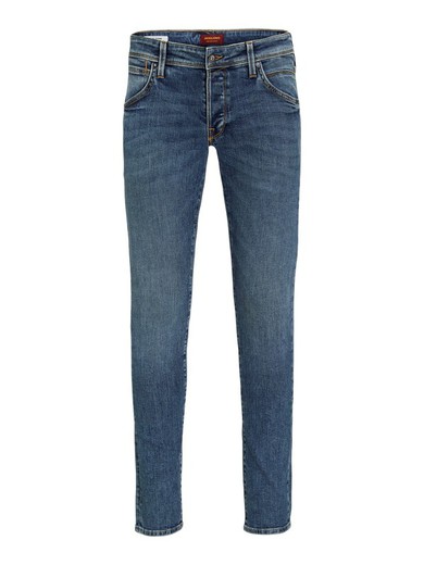 Tejano 5 bolsillos elástico desgastado Jack & Jones Blue Denim