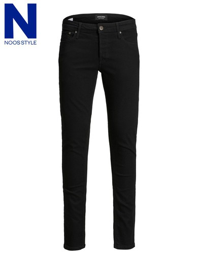 Jeans 5 tasche neri elasticizzati Jack & Jones Black Denim
