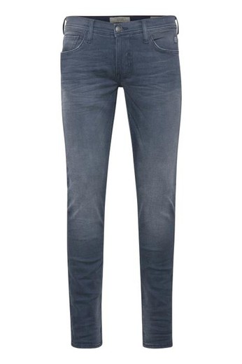 Blue Denim Darkblue Distressed 5 Pocket Dark Distressed Jeans