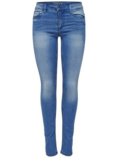 Jeans 5 bolsos básicos elásticos Only Medium Blue