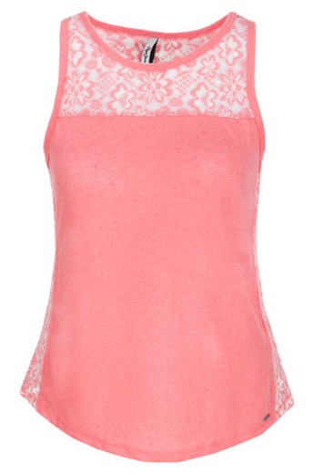 Pepe Jeans Coral Floral Embroidery Tank Top