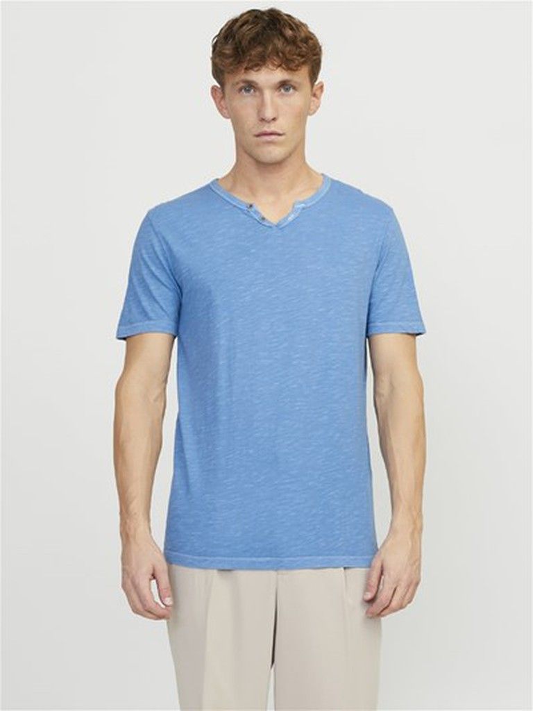 Camiseta De Hombre En Algodón Color Blanco Vintage Con Corte Sin