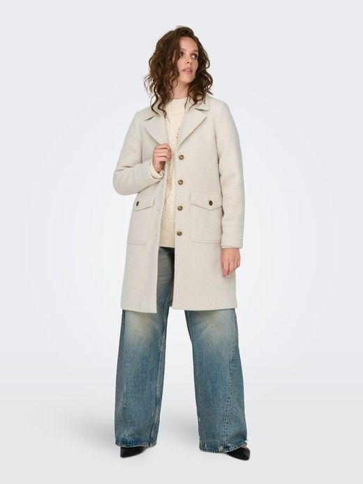 Abrigo 3/4 con botones bicolor Only Moonbean