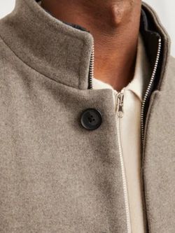 Abrigo 3/4 con chaleco interior Jack & Jones Sand