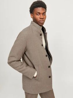 Abrigo 3/4 con chaleco interior Jack & Jones Sand