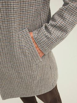Abrigo 3/4 con cuadro pequeño Jack & Jones Brown