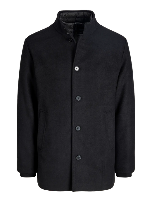 Abrigo 3/4 con detalle chaleco alcochado Jack & Jones Black
