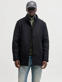 Abrigo 3/4 con detalle chaleco alcochado Jack & Jones Black