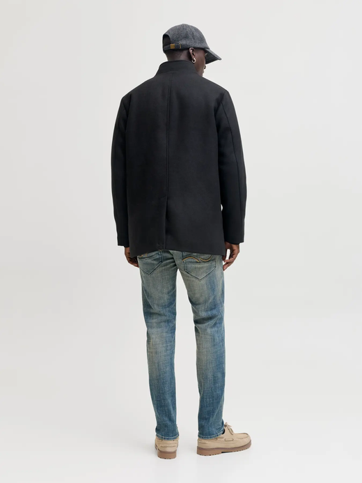 Abrigo 3/4 con detalle chaleco alcochado Jack & Jones Black