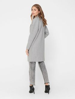Abrigo 3/4 fino con bolsillos Only Medium Grey
