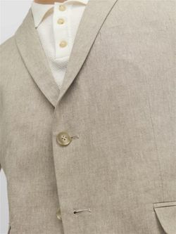 Americana 2 botones ajustada lino Jack & Jones Beige