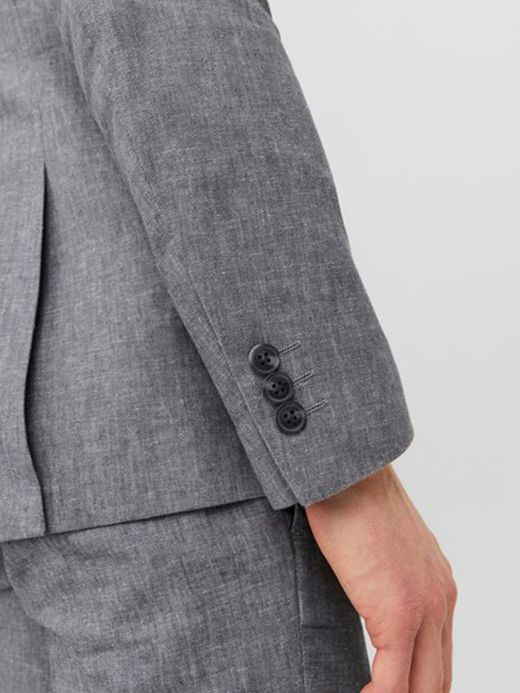 Americana 2 botones ajustada lino Jack & Jones Light Grey Mela