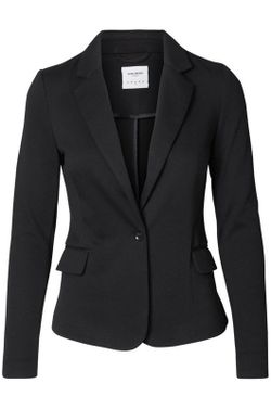 Basic taillierter Plüschblazer Vero Moda Black