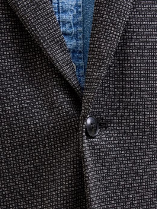 Americana con cuadro pequeño bicolor Jack & Jones Dark Grey