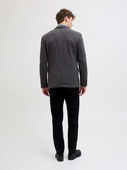 Americana con cuadro pequeño bicolor Jack & Jones Dark Grey