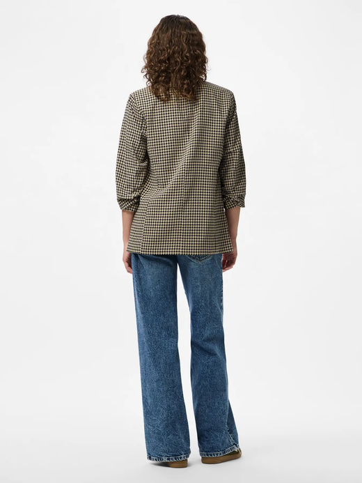 Americana con manga 3/4 pata de gallo Pieces White Pepper