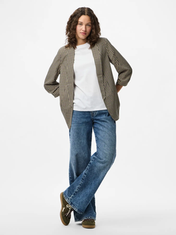 Americana con manga 3/4 pata de gallo Pieces White Pepper