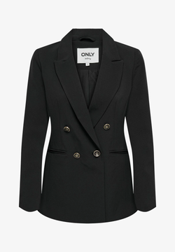 Americana cruzada botones escudo bicolor Only Black