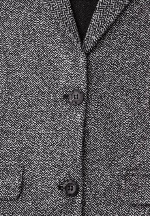 Americana de 2 botones con espiga Street One Shadow Blue