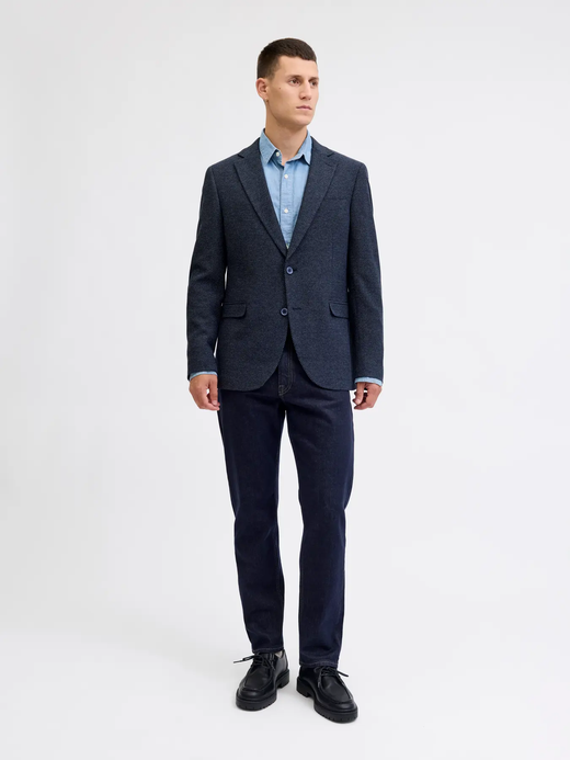 Americana de 2 botones con muestra pequeña Jack & Jones Dark Navy