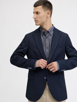 Americana de 2 botones con rombo relieve Jack & Jones Dark Navy