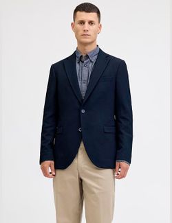 Americana de 2 botones con rombo relieve Jack & Jones Dark Navy