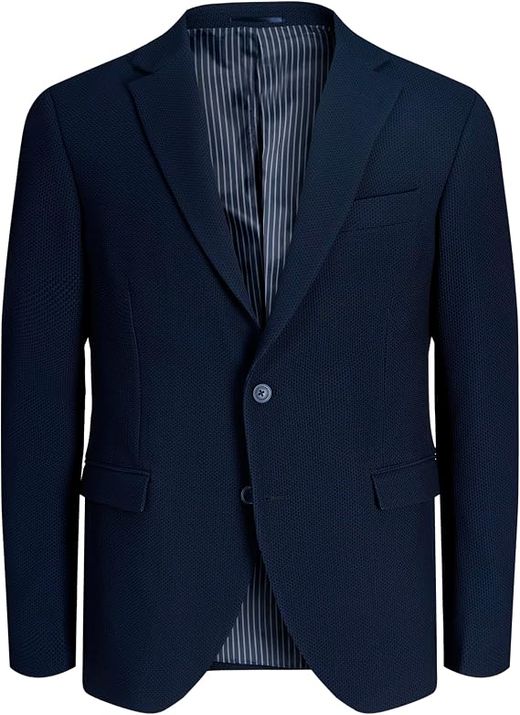 Americana de 2 botones con rombo relieve Jack & Jones Dark Navy