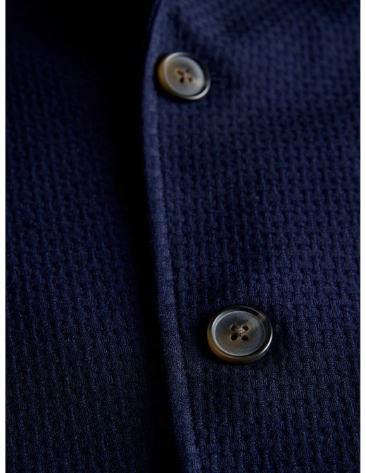 Americana de 2 botones con rombo relieve Jack & Jones Dark Navy