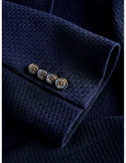 Americana de 2 botones con rombo relieve Jack & Jones Dark Navy