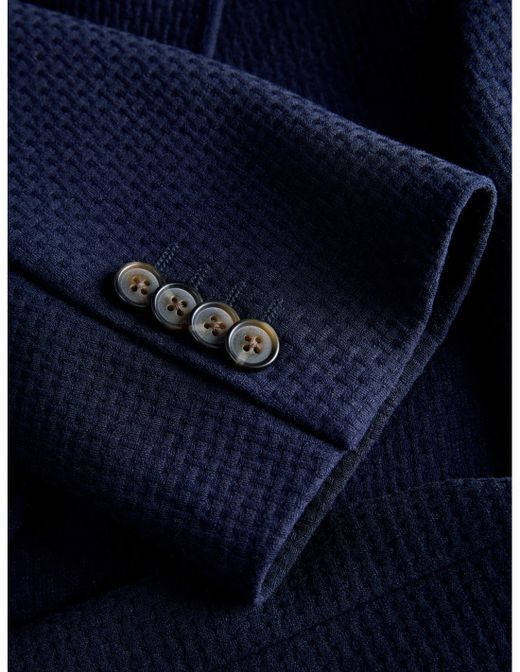 Americana de 2 botones con rombo relieve Jack & Jones Dark Navy