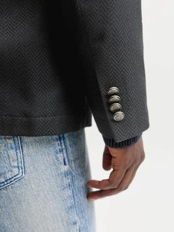 Americana de 2 botones espiga Jack & Jones Navy Blazer