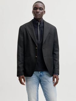 Americana de 2 botones espiga Jack & Jones Navy Blazer