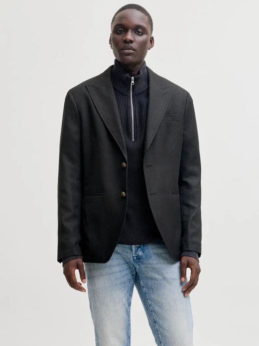 Americana de 2 botones espiga Jack & Jones Navy Blazer